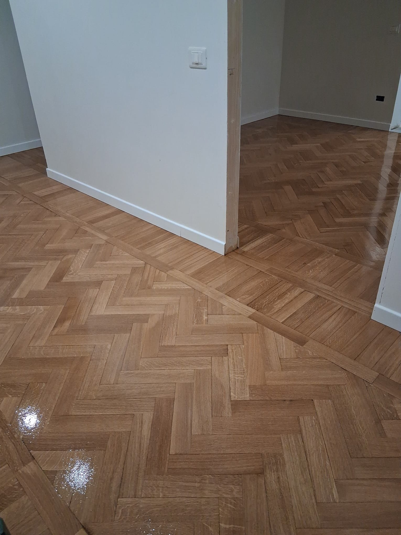 Parquet con finitura artigianale